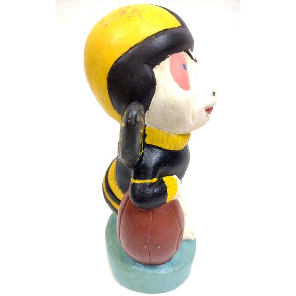 Handmade Ceramic Yellow Jacket Football Figure TL Hanna HS Mascot Anderson SC - Picture 3 of 6